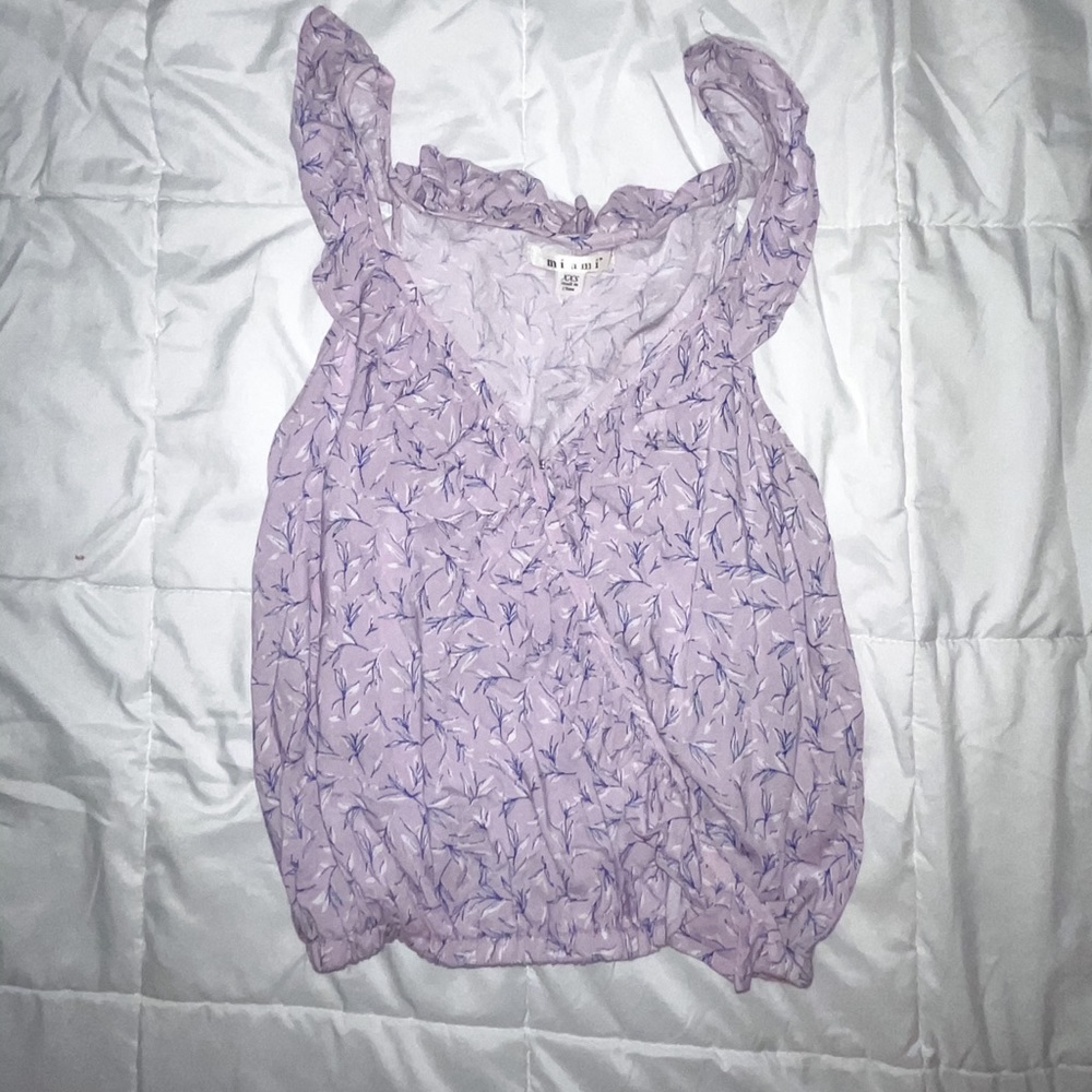 Francesca's Collection Lilac Blouse